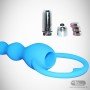 BLUE SILICONE ANAL VIBRATOR AD-029