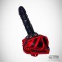 Black Red Edge Leather Harness Lesbian Strapon SO-025
