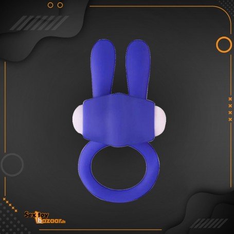 Kingfansion Mini Vibrating Rabbit Cock Ring (Blue) CR-017