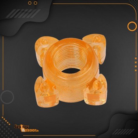 Transparent 4 Tube FingerCock Ring CR-010