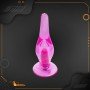 Crystal Anal Vibrating Butt Plug With Suction Cup AD-025