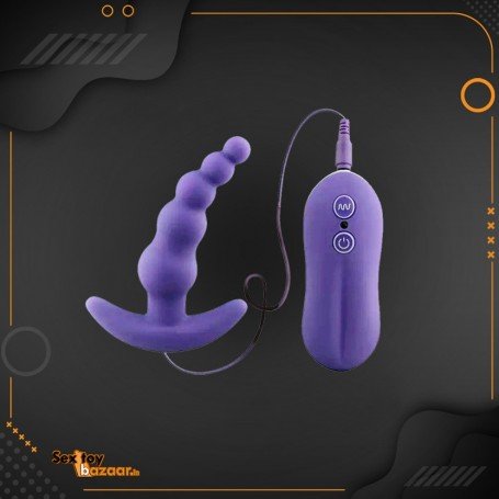 VIBRATING ANAL PLUG BEADS PROSTATE MASSAGER AD-028