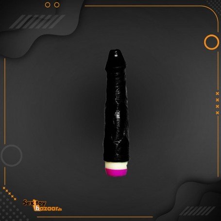 Super Natural Black Silicone Realistic Vibrator RSV-011