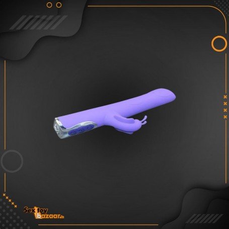 Black T- Transfer Beads Stick Rabbit Vibrator RV-021