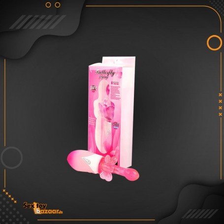 Butterfly Clitoris 6 Function Rotation Rabbit Vibrator RV-017
