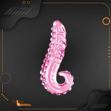 Kiss of Tongue Crystal Glass Dildo Anal Toy GD-002