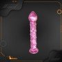 Dotted Purple Glass Dildo GD-006