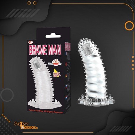 BRAVE MAN Crystal Penis Extension Sleeve PES-024